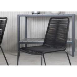 Virya t Loungesæt - Havemøbelsæt - Sort,Grå