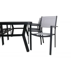 Virya t Loungesæt - Havemøbelsæt - Sort,Grå