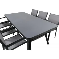 Virya t Loungesæt - Havemøbelsæt - Sort,Grå