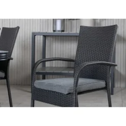 Virya t Loungesæt - Havemøbelsæt - Sort,Grå