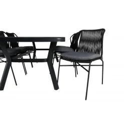 Virya t Loungesæt - Havemøbelsæt - Sort,Grå