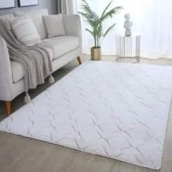 Vision Kortluvet tæppe Skandinavisk - Rosa