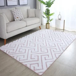 Vision Kortluvet tæppe Skandinavisk - Rosa