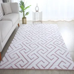 Vision Kortluvet tæppe Skandinavisk - Rosa