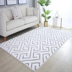 Vision Kortluvet Tæppeløber Skandinavisk - Beige