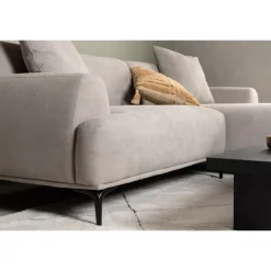 Viskan 3 personers Sofa - Sort og Lysegrå