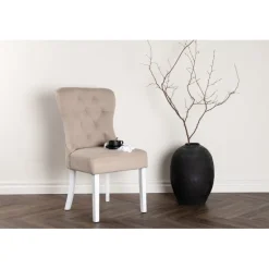 Vista Spisebordsstol - Beige og Hvid