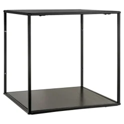 Vita Væghylde - Hylde med sort ramme og sorte hylder 36x36x36 cm