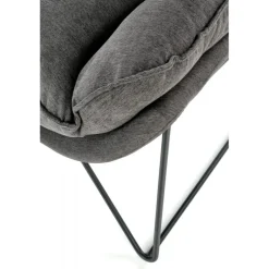 VOLKER lænestol MørkeGrå/Sort