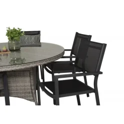 Volta Rundt Loungesæt - Havemøbelsæt - Sort,Grå