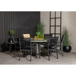 Volta Rundt Loungesæt - Havemøbelsæt - Sort,Grå