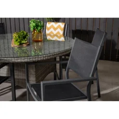 Volta Rundt Loungesæt - Havemøbelsæt - Sort,Grå