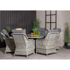 Volta Rundt Loungesæt - Havemøbelsæt - Grå