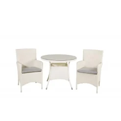 Volta Rundt Loungesæt - Havemøbelsæt - Grå,Hvid