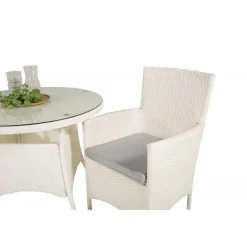 Volta Rundt Loungesæt - Havemøbelsæt - Grå,Hvid