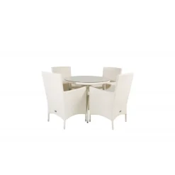 Volta Rundt Loungesæt - Havemøbelsæt - Grå,Hvid