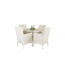 Volta Rundt Loungesæt - Havemøbelsæt - Grå,Hvid