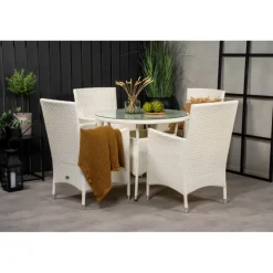 Volta Rundt Loungesæt - Havemøbelsæt - Grå,Hvid