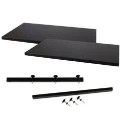 Westwood MDF tillægsplade 3x95x50cm sæt, sort