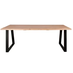 Westwood plankebord 180x95 - Hvidolieret egetræ/Sort