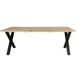 Westwood plankebord 240x95 - Hvidolieret egetræ/Sort