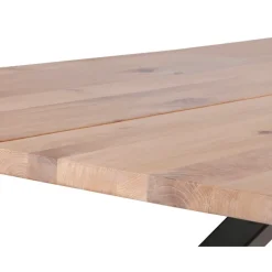 Westwood plankebord 240x95 - Hvidolieret egetræ/Sort