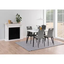 Wicklow spisebord hvid keramik