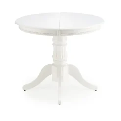 WILLIAM Spisebord 90cm kan udvides til 124cm - Hvid Massivt Træ