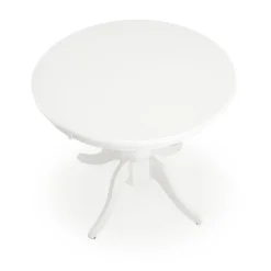 WILLIAM Spisebord 90cm kan udvides til 124cm - Hvid Massivt Træ