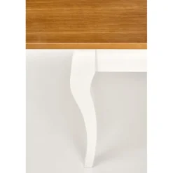 WINDSOR Spisebordmedudtræk, - Mørk Eg/Hvid