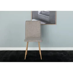 Windu Spisebordsstol - Lysegrå og Natur