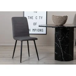 Windu Spisebordsstol - Sort og Grå