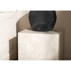 York Høj hjørnebord 40x40cm - Beige