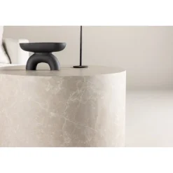 York Sofabord Ø80cm - Beige