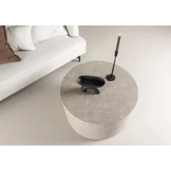 York Sofabord Ø80cm - Beige