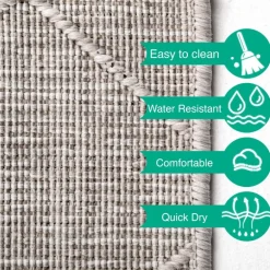 Zagora Udendørs tæppe Rhombus - Grå