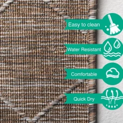 Zagora Udendørs tæppe Rhombus - Beige