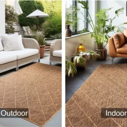 Zagora Udendørs tæppe Rhombus - Kobber