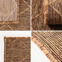 Zagora Udendørs tæppe Rhombus - Kobber