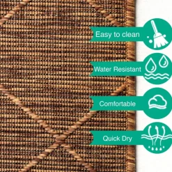 Zagora Udendørs tæppe Rhombus - Kobber