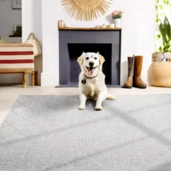 Zagora Udendørs Tæppeløber Rhombus - Grå