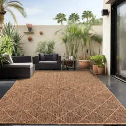 Zagora Udendørs Tæppeløber Rhombus - Kobber