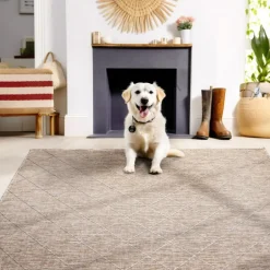 Zagora Udendørs Tæppeløber Rhombus - Beige