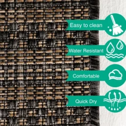 Zagora Udendørs Tæppeløber Vintage - Sort