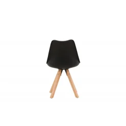 Zeno Spisestuestol - Sort og Natur