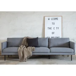 Zoom 3 personers Sofa - Sort og Grå