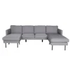Zoom Chaiselong Sofa - Grå Stof