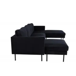 Zoom U-Sofa - Sort Velour