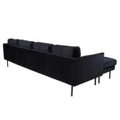 Zoom U-Sofa - Sort Velour