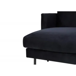 Zoom U-Sofa - Sort Velour